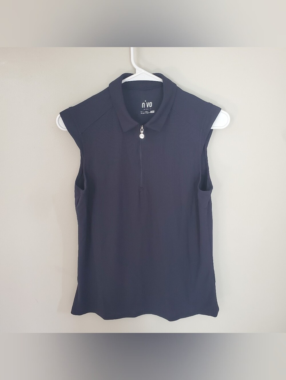 Nivo Nikki Sleeveless Polo Golf Shirt Women's M- Navy